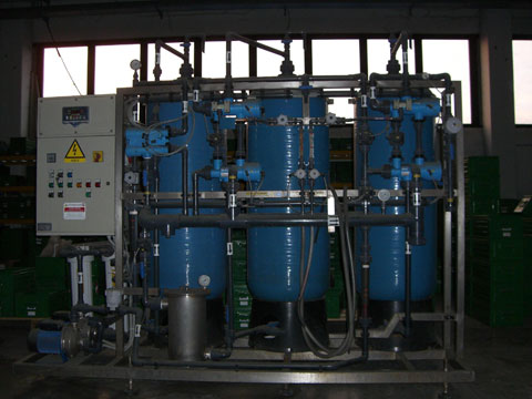 Demineralizzatore a contro flusso usato